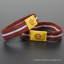 Polyester custom logo printed elastic fancy wrist band